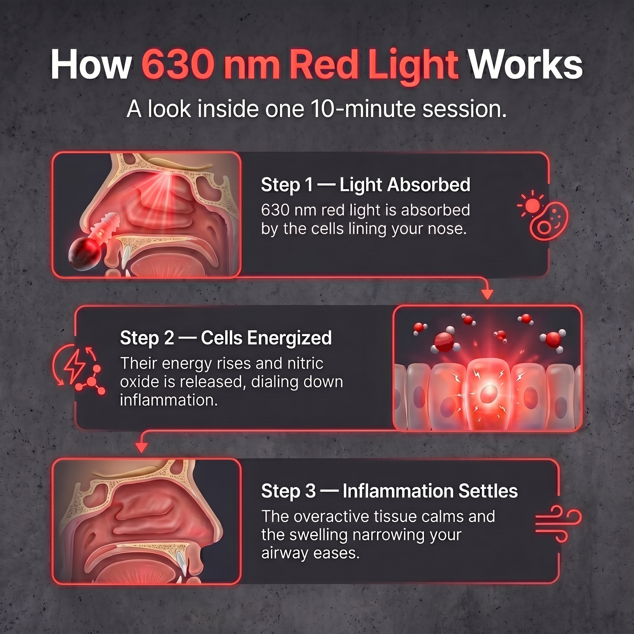 Sinosa - Red Light Nasal Device
